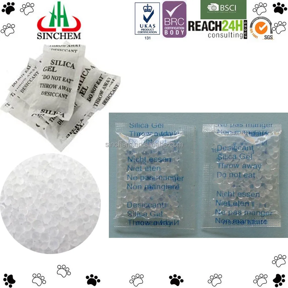 
1g 3g 5g 10g 30g 50g 100g Silica Gel Desiccant Sachet 