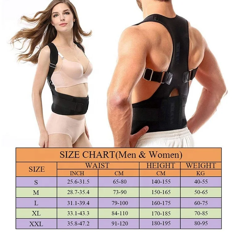 Posture Corrector Brace Adjustable Clavicle Support for Upper Back Correction Stretching Band   JZD-022