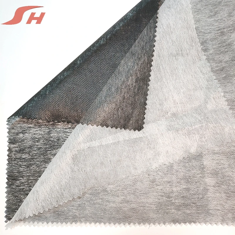 
Factory price polyester waterproof fabric fusible nonwoven interlining 