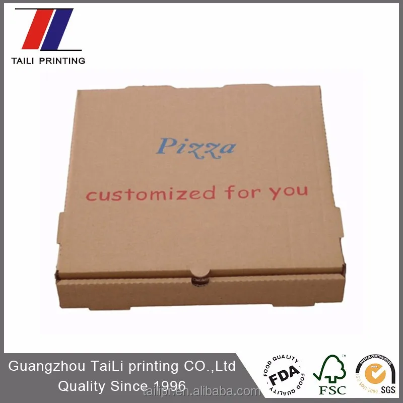  Высокое качество f-флейта картона hot pizza box