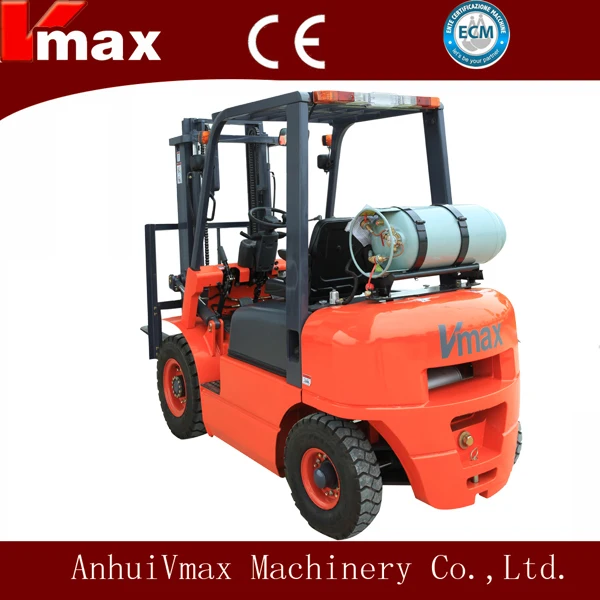 Loading 2500kg Power shift transmission 2.5Ton lpg  forklift with good quality forklift parts 2500kg LPG fork lift truck