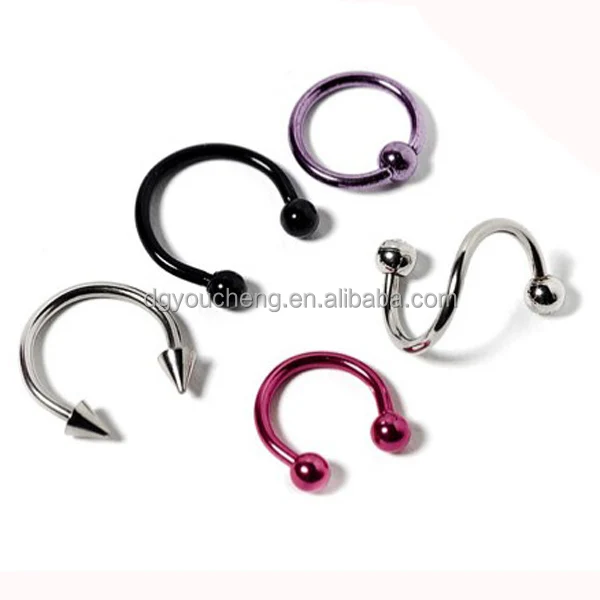
316Lstainless steel Mixed Types Nose Piercing Jewelry 