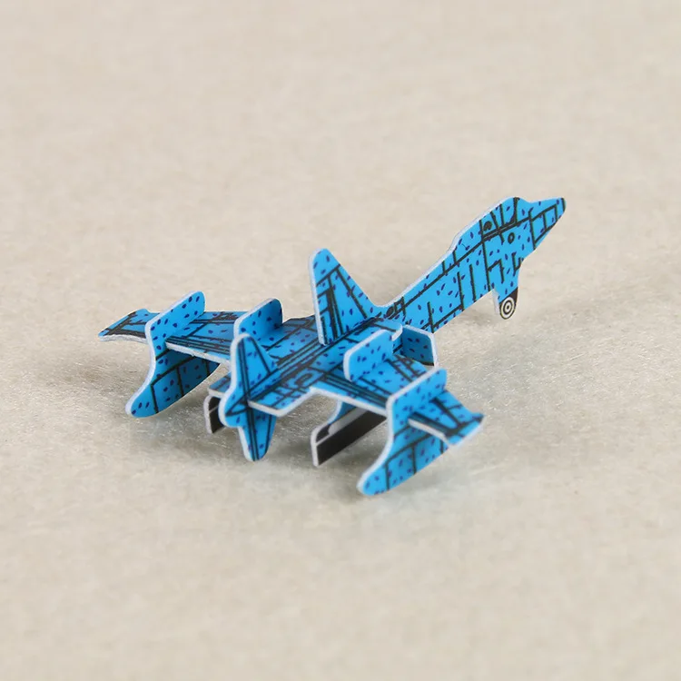 Custom aircraft mould plastic puzzle 3D paper puzzle card