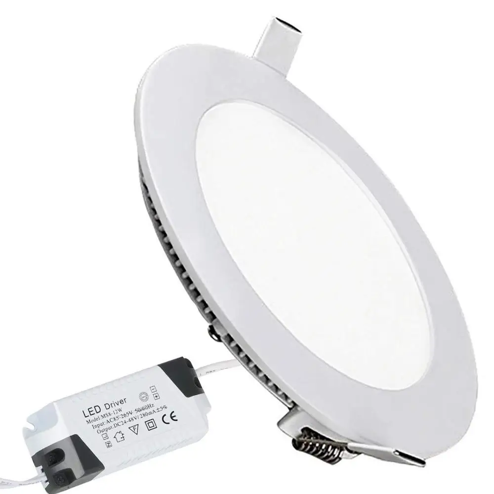 Home decorative cheap price round shape ceiling led panel light 12w
