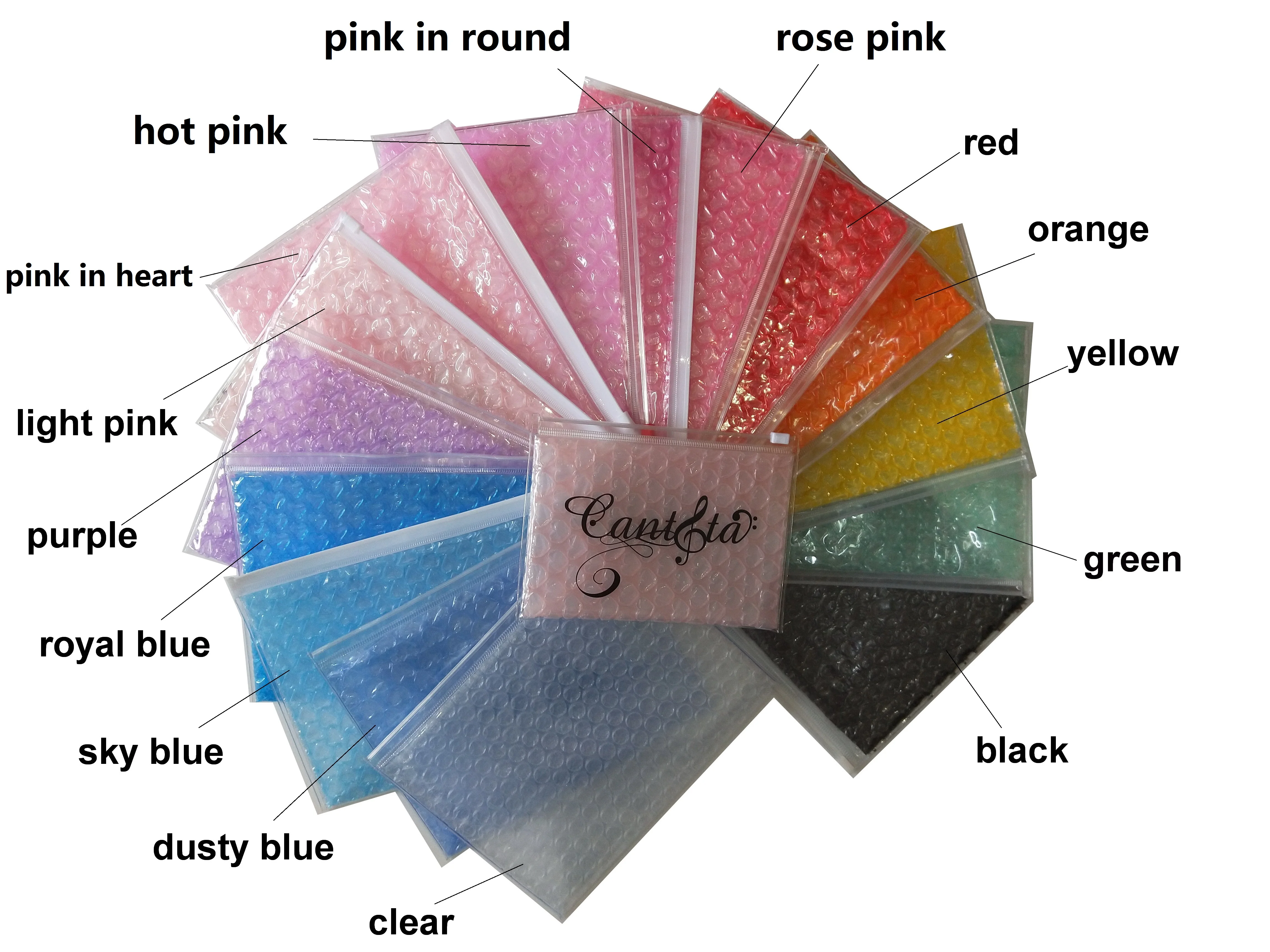 Best selling fashion pvc plastic ziplock heart bubble bag stand-up waterproof pouch for cosmetic