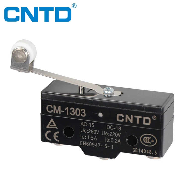 CNTD Professional Manufacturer 1NO1NC Roller Plunger Micro Door Switch Z-15GQ22-B (CM-1308)