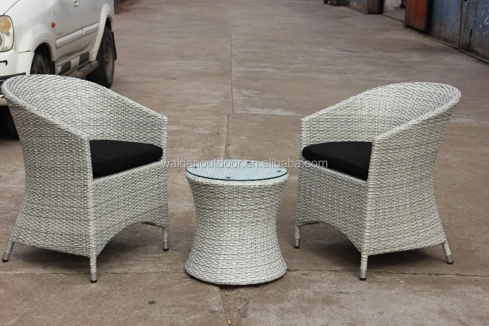 2017 Outdoor Patio PE Rattan Chair Terrace Wicker Table and Chair Set (DH-323)