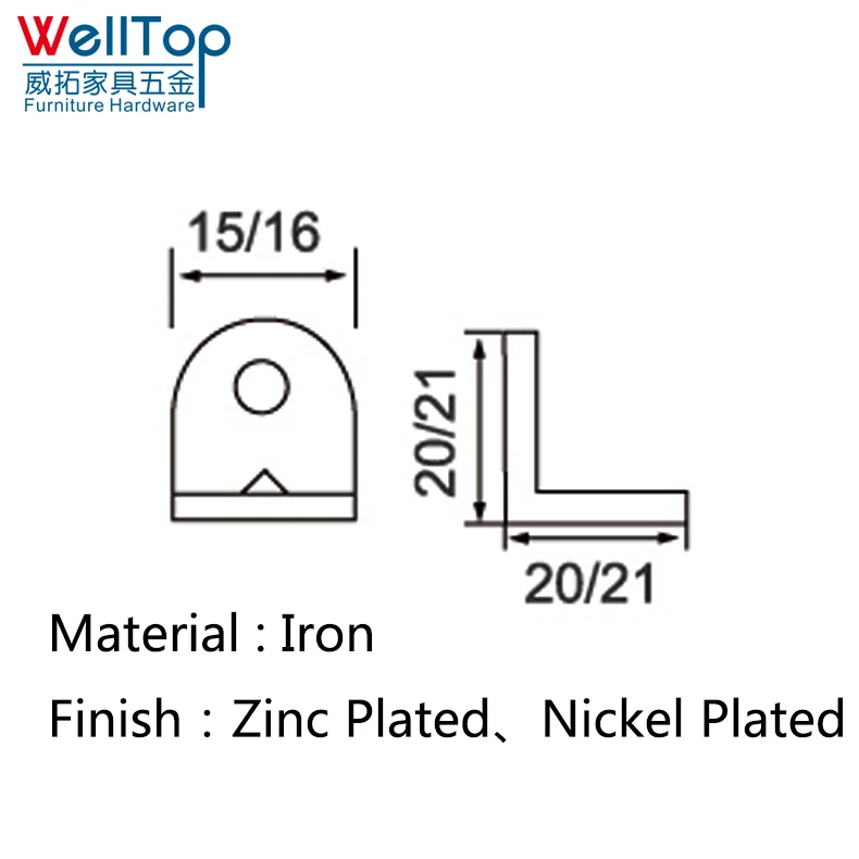 Hardware metal connecting brackets for wood VT-13.026