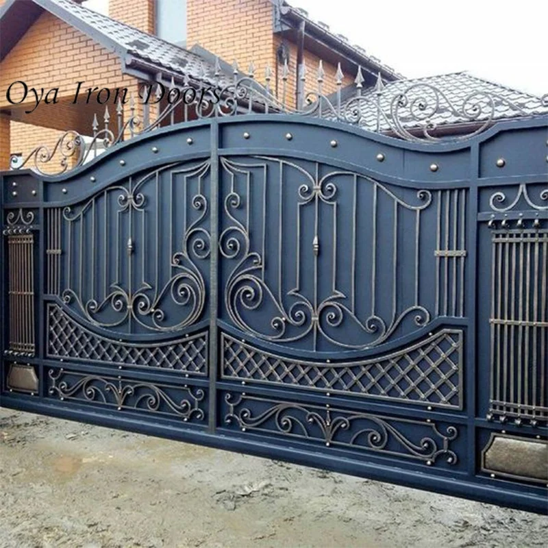 Main Gate Designs Security Steel Door Entry Exterior Metal Doors/ Doors For Houses Exterior