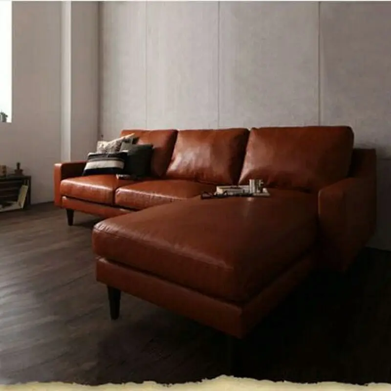 
Traditional Replica Designer Furniture Germany Living Room Leather Sofa 