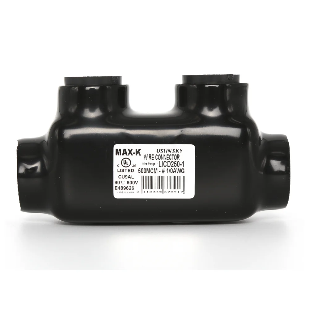 Shanghai Linsky In-line #2/0-6 AWG wire aluminum power cable connectors