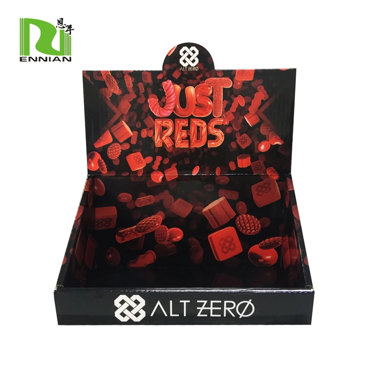 Custom design supermarket promotion Advertising cardboard Small Counter Display Stands