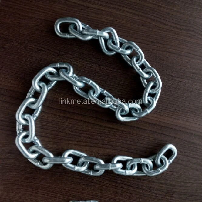 DIN766 гальванизированная короткозвеньевая калиброванная якорная цепь