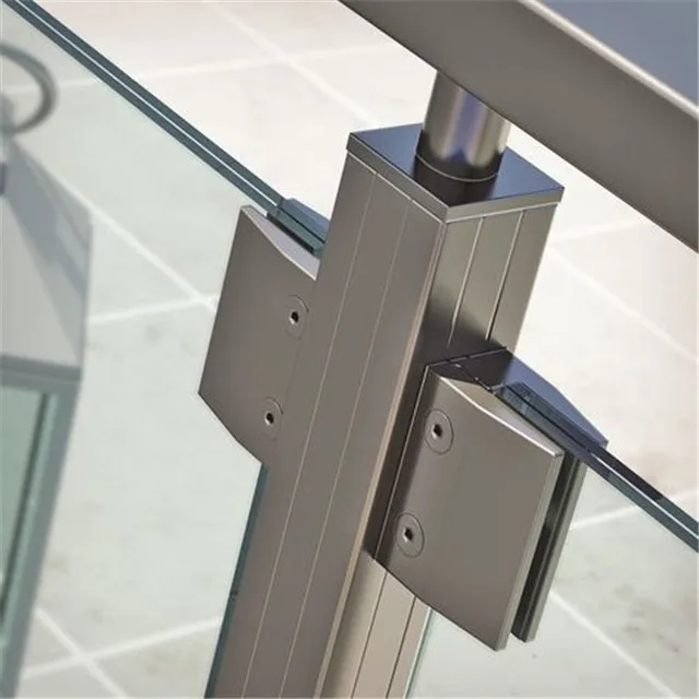 Balcony staircase steel glass railing designs