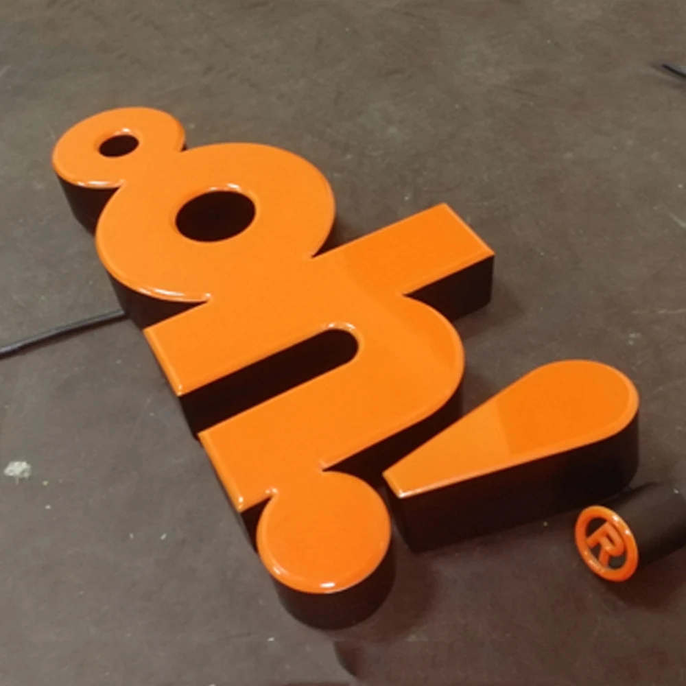 3D shop front name led channel letter sign
