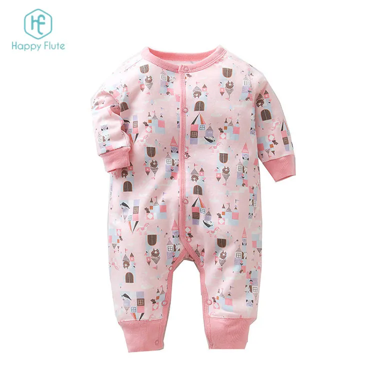 Пользовательское имя бренда с длинным рукавом органических мягкая детская одежда