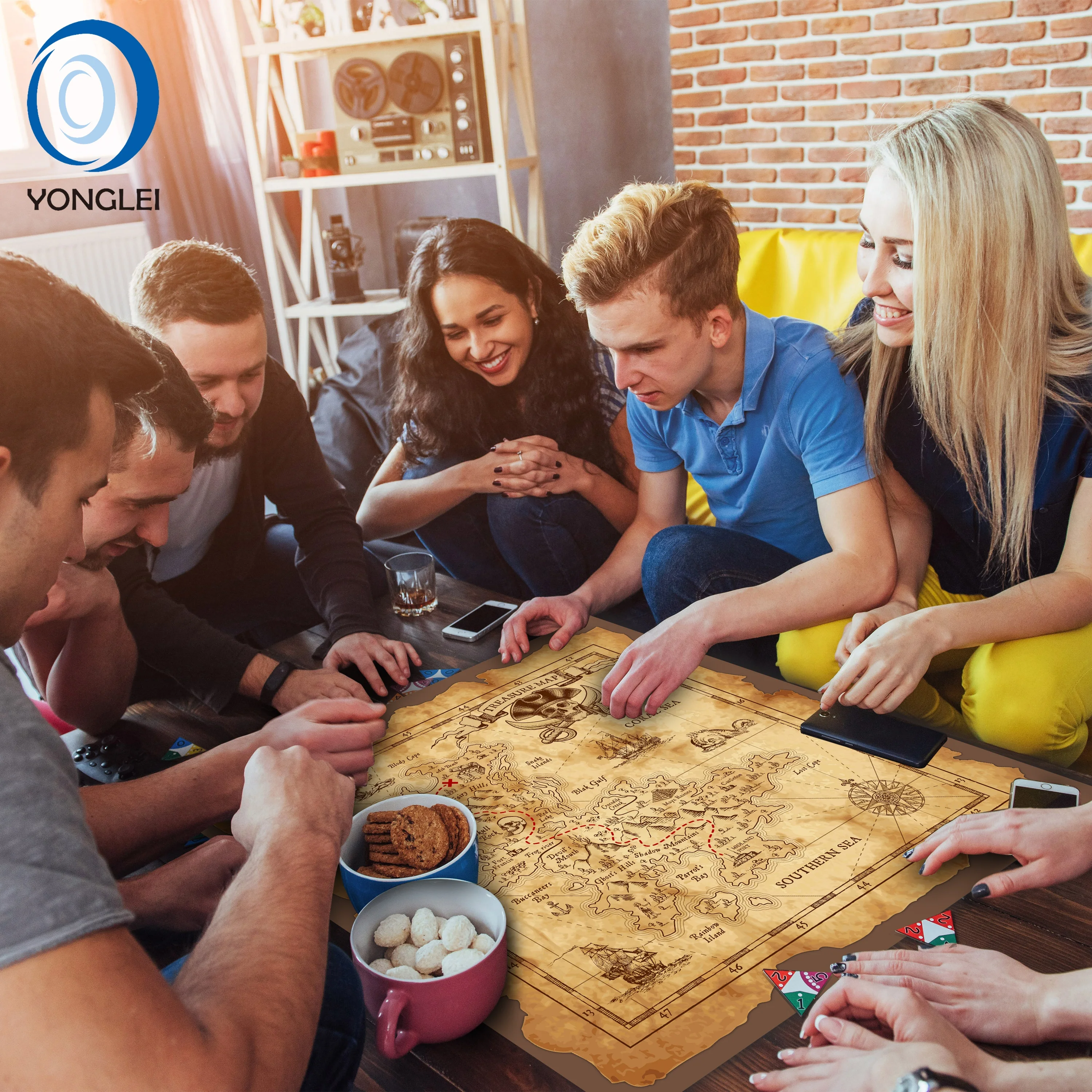 1.4-1B1 Reusable Dry Erase Battle Game Mat D&D Mat Non Stain Mat