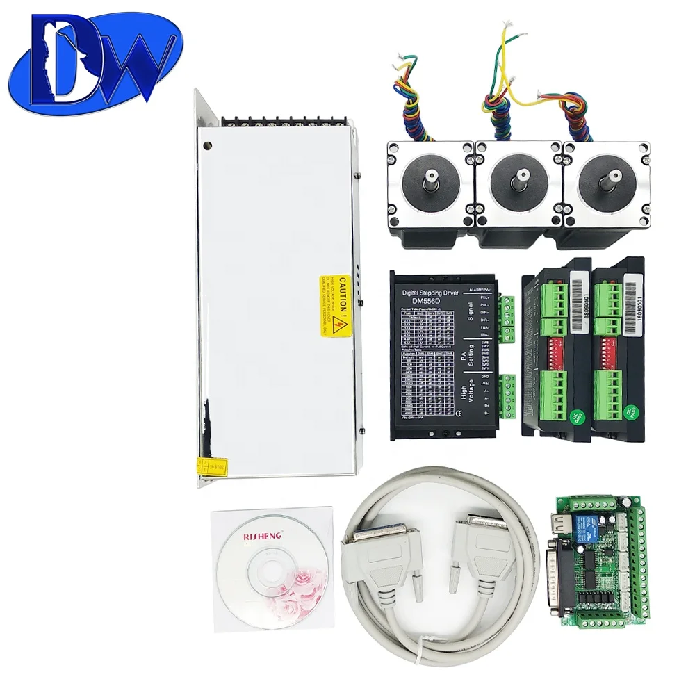 Hot sale 3 axis nema23 cnc stepper motor kit 3N.m for cnc