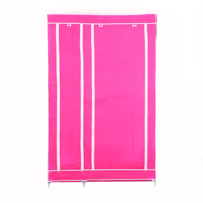 2022 FACTORY wholesale  Fabric combined portable wardrobe Stainless steel wardrobe Home furniture