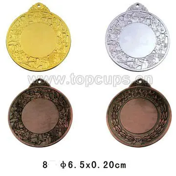 Zinc Alloy lily  Medal