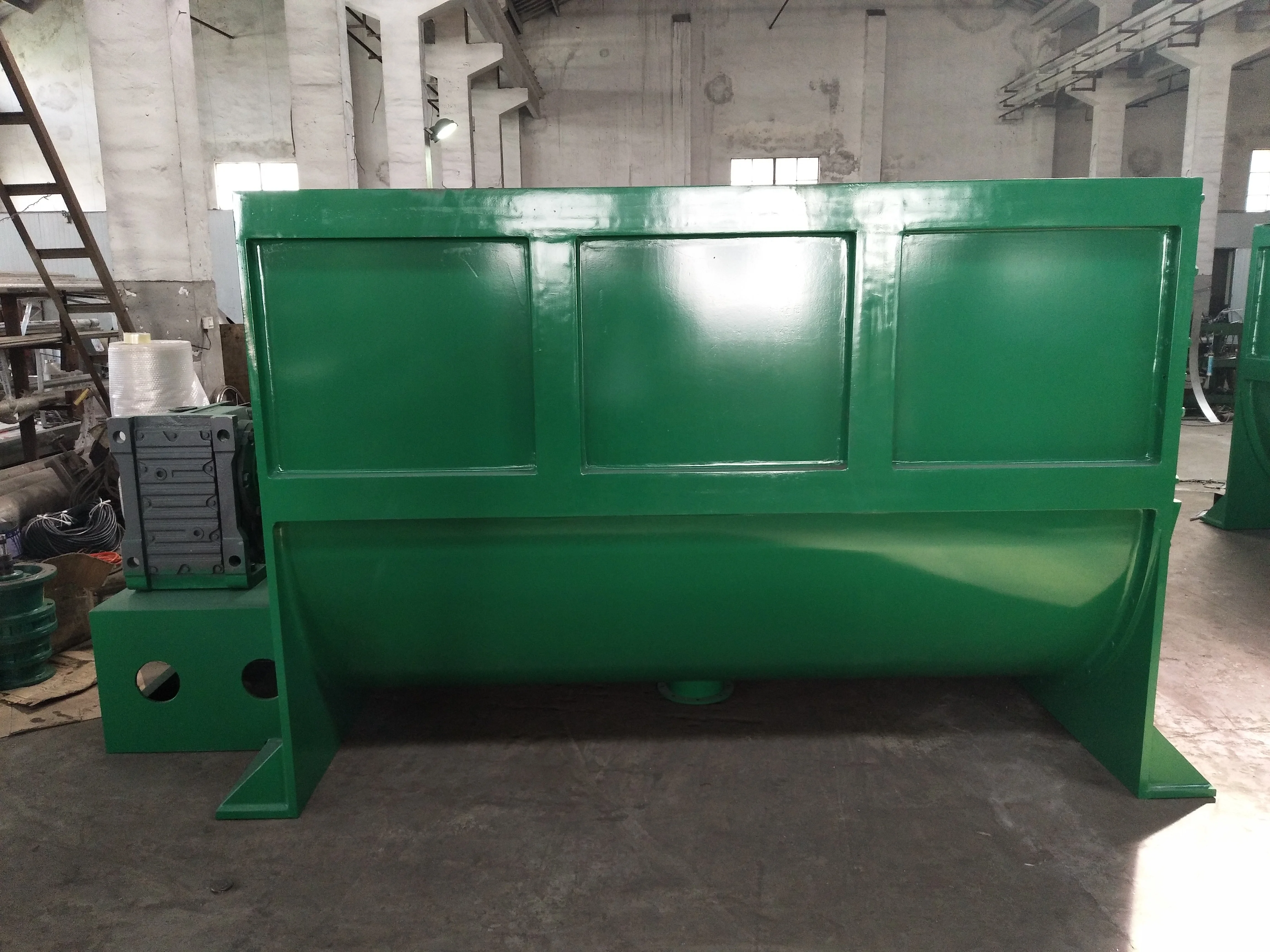 China Horizontal Double Ribbon Mixer For Dry Powder/Wood Plastic Mixing Machine/Horizontal High Speed Mixer For The Industry