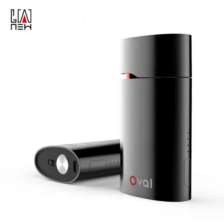 
2019 latest OVAL dry herb vaporizer with storage at the bottom full convection heating technology 