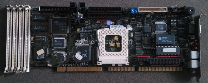 93051110 ASEM CPU 701/N 586 industrial motherboard full-length card working