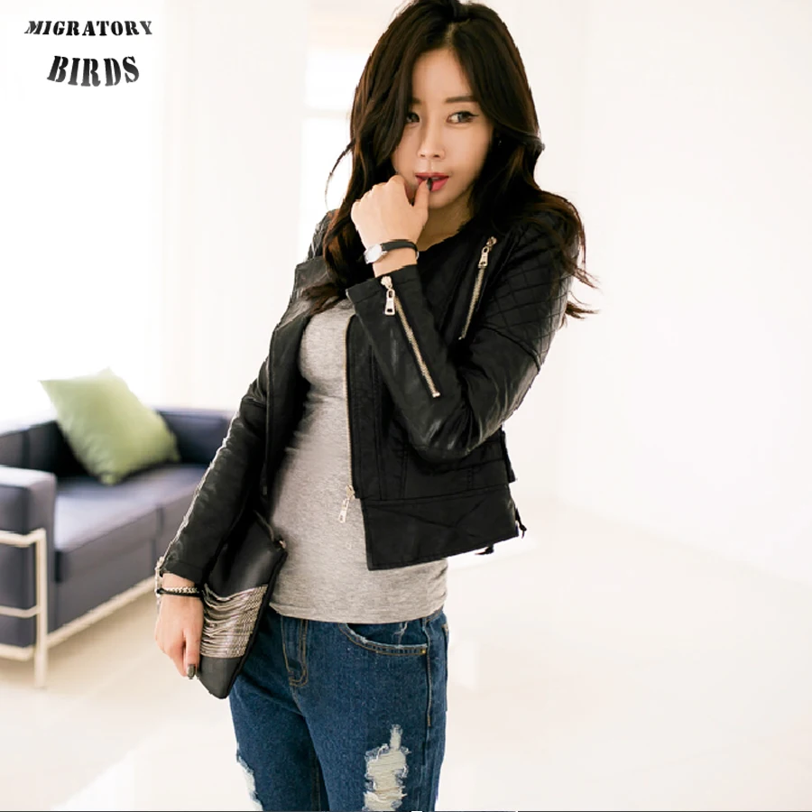 Compra Chaqueta de cuero negro con tachuelas online al por