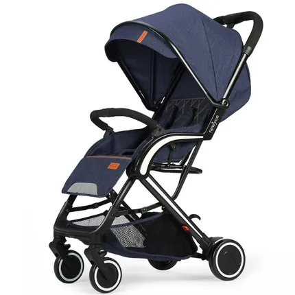 Portable Light weight Baby Stroller Export To Poland With PU leather handrail
