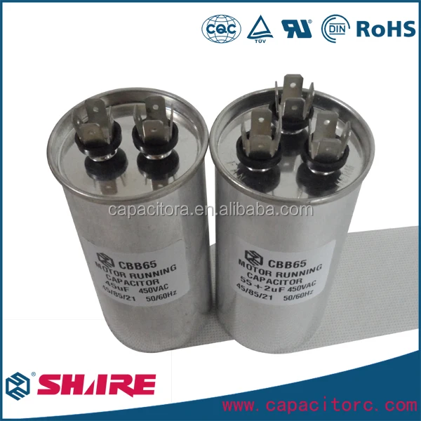 CBB65 Кондиционер Двигатель Работает Конденсаторы