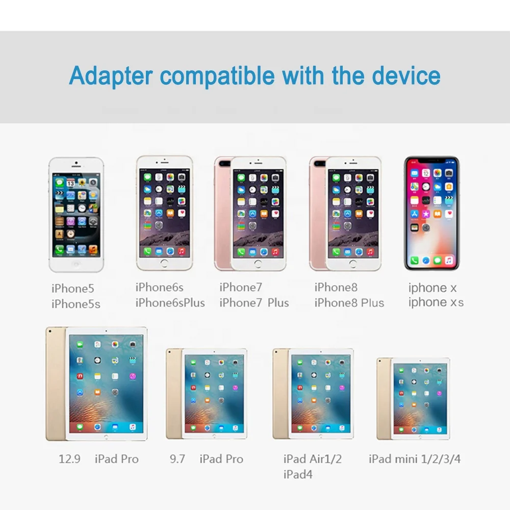 
SUNLINE 2019 SD Card Camera Reader for Light ning, OTG Adapter, Trail Game Camera Card Viewer Reader for Light ning 