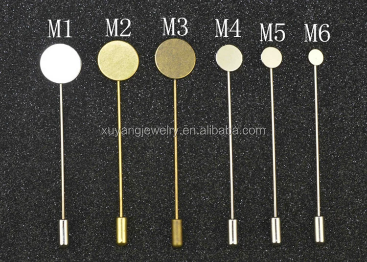 Wholesale plain pins for decoration flower lapel pins or brooches making (HP-100)