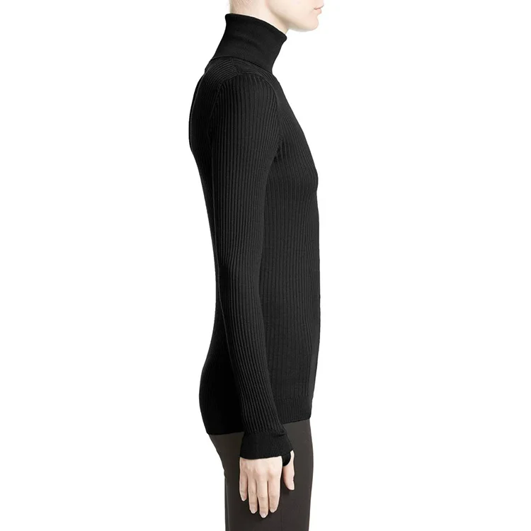 
Mongolian Cashmere Mature Women In Tight Turtleneck Sweater 