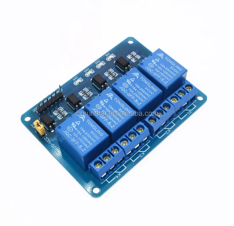 4 Channel Relay Module Low Level Relay shield