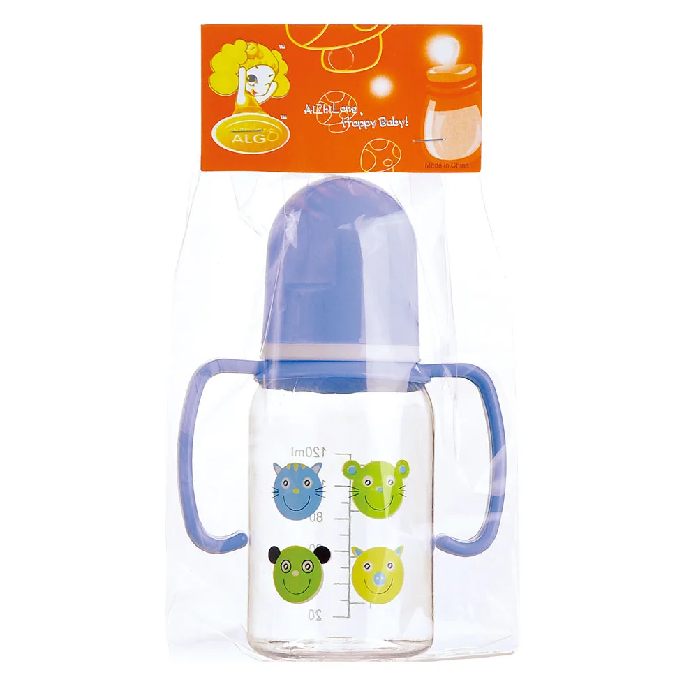 High quality 4oz PC plastic small baby feeding bottle with handle,150 ml feeding bottle