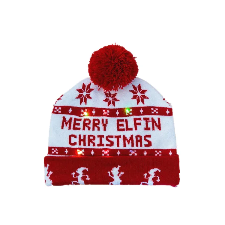
Knitted warm led winter hat led light hat beanie scrolling message led beanie hat 