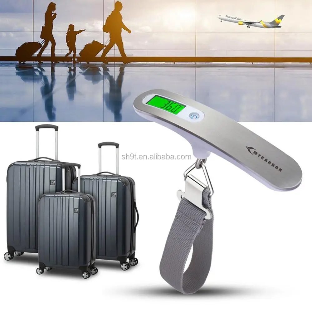 Hanging Weight Digital Gram Luggage Weight Scale with Backlit 110 lb/ 50KG Port