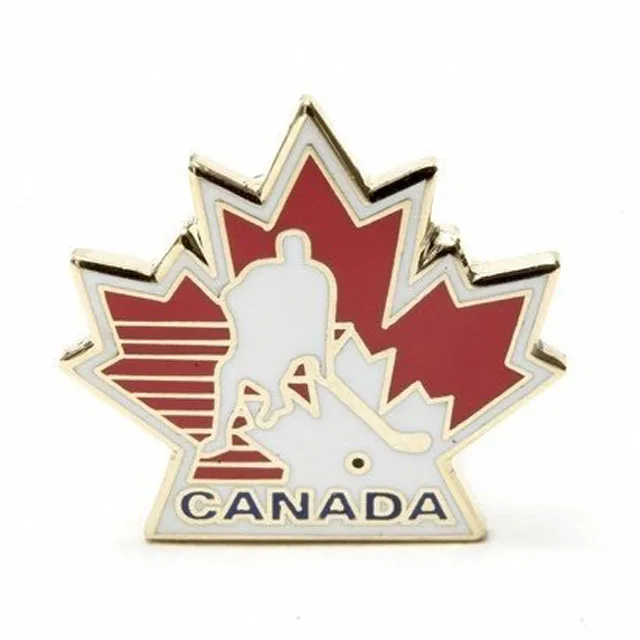 Custom men cool hockey player club hockey lapel pin