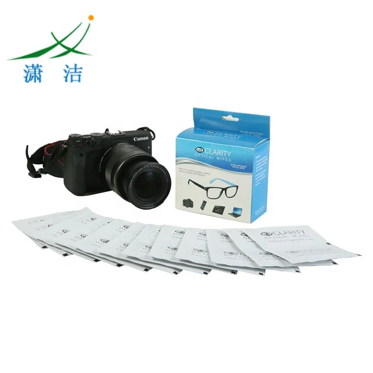 
OEM&ODM Custom Logo Pre Moistened Optical Computer/Camera/Glasses Lens Cleaning Wet Wipes 