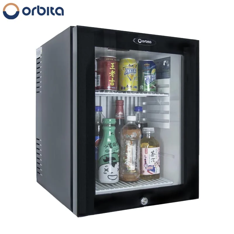 Холодильник для салона отеля со стеклянной