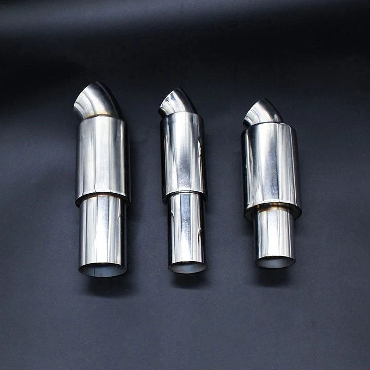 Sound modification drum car muffler exhaust pipe tail throat modified silencer 51mm/63mm caliber