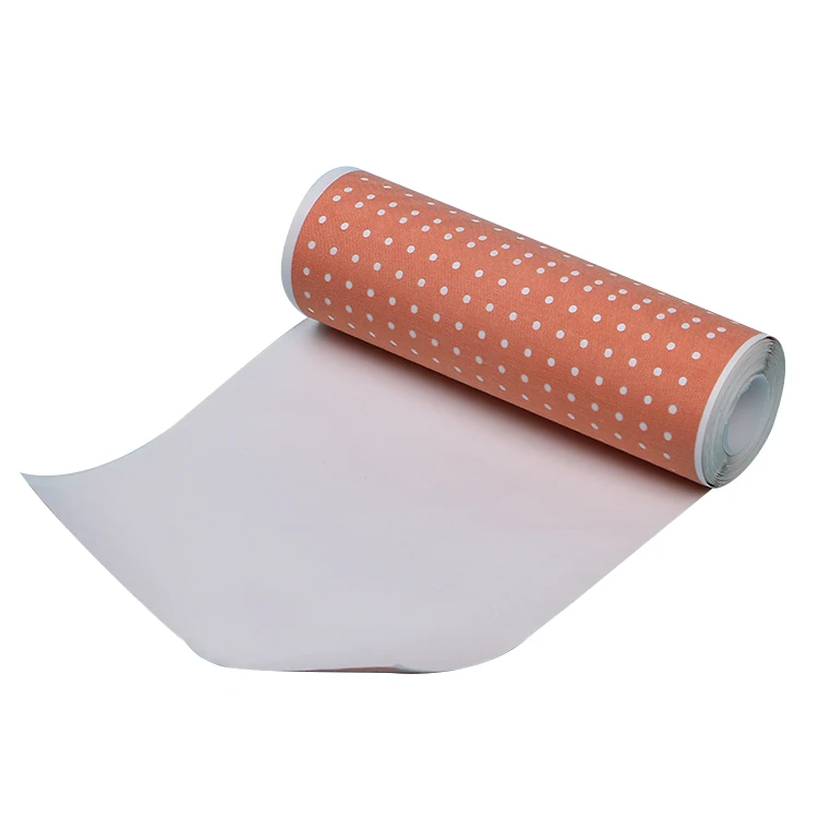 White tan color cotton Fabric zinc oxide plaster sparadrap adhesive perforated tape