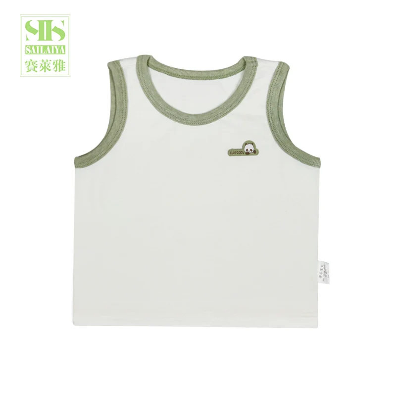 
infant toddler baby organic baby tops vests white clothes kids summer garments 