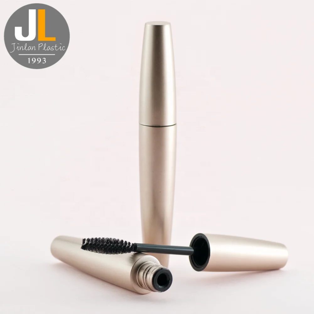 [7.2ml] Empty Matt Gold Plastic Mascara Tube Packaging with Brush (M-085)