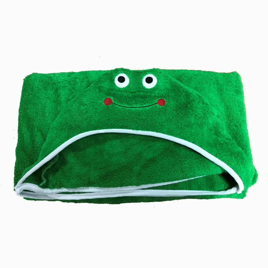 cute hooded towel for kids/kids cartoon bath towel with hood