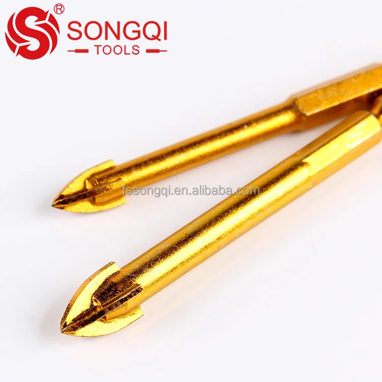 Cross Head Hex Shank Tile Drill Bit for Tile Glass Brick Wall