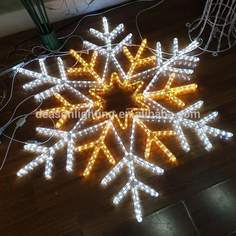 led snowflake holiday time lights