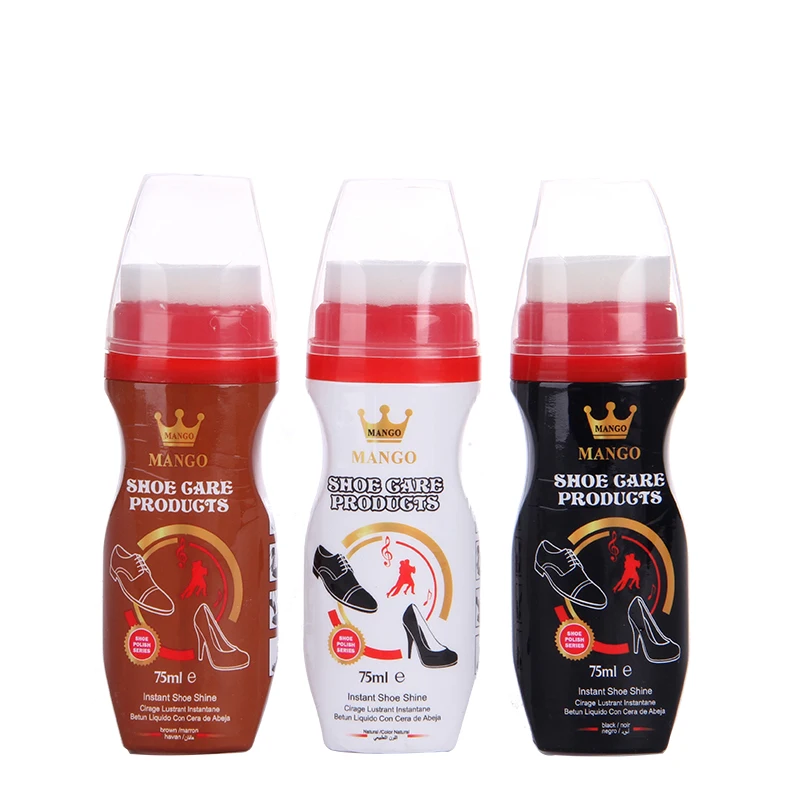 
Cheap 75 ml Eco-friendly liquid foaming leather cleaner liquid shoe polish 