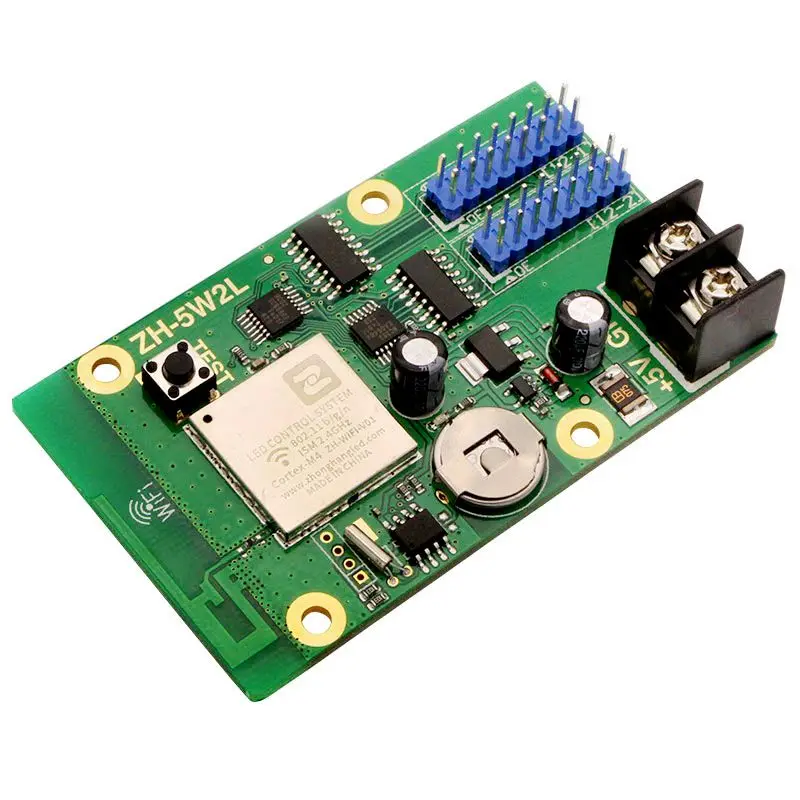 ZH-5W2L 2 Lines Led Display Single and Dual Color LED Sign Board WiFi Control Cards