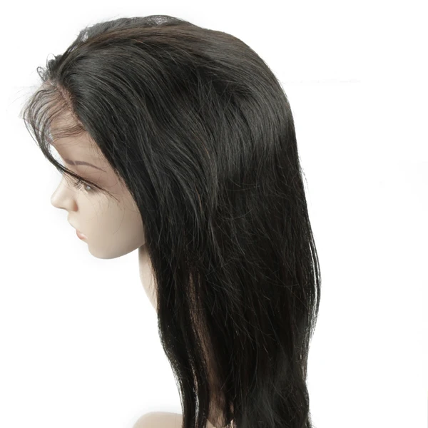 Top Grade wholesale straight virgin human hair free lace wig samples